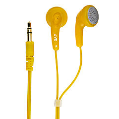 Statutory JVC Yellow Gumy Headphones
