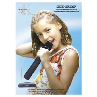 Easy Karaoke EK-398 Single Radio Microphone
