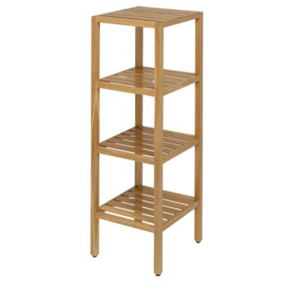 Oak 4 Tier Shelving Unit