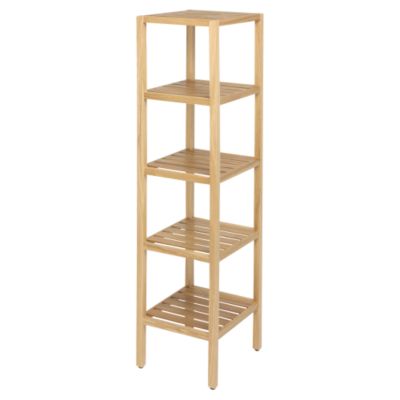 Oak 5 Tier Shelving Unit