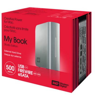 Western Digital 500GB Mybook2 Studio Edition External Hard Drive