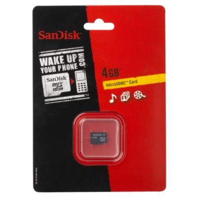 SanDisk 4GB Micro SD Memory Card