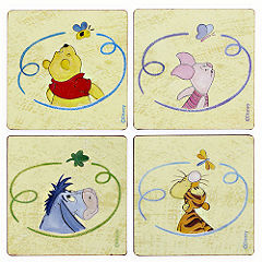 winnie the Pooh Coasters Pack of 4