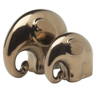 Tu Bronze-effect Elephants Set of 2 Statutory