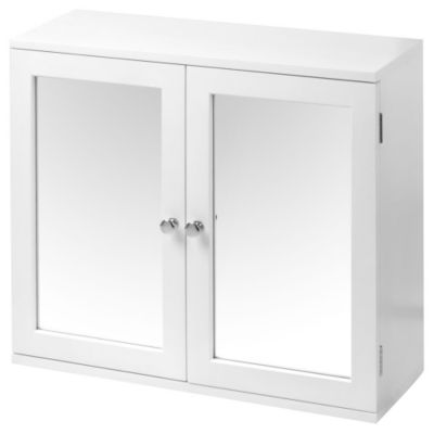 Tu White Double Mirror Door Cabinet