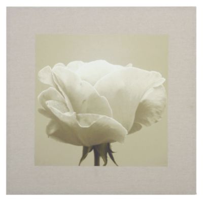 Tu Cream Rose Linen Wall Art 50x50cm