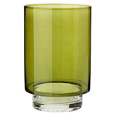 Tu Green Glass Hurricane Lantern Statutory
