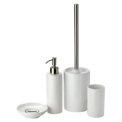 TU White Slim Ceramic 4-Piece Bathroom
