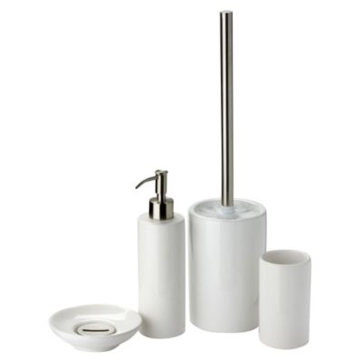 Unbranded TU White Slim Ceramic 4-Piece Bathroom