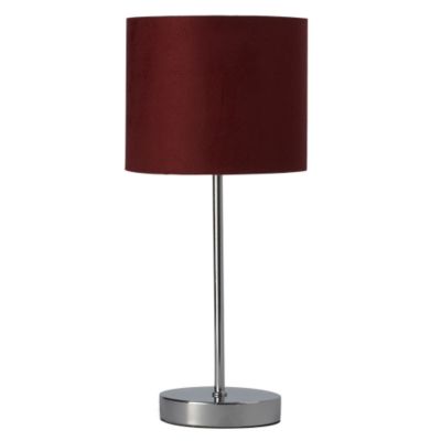 Tu Touch Stick Lamp Faux Suede Red