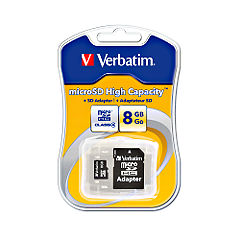 Statutory Verbatim 8GB MicroSDHC Card Class 4
