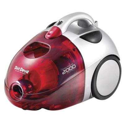 Dirt Devil 2000W Bagless Vacuum with Turbo Brush Red and Silver