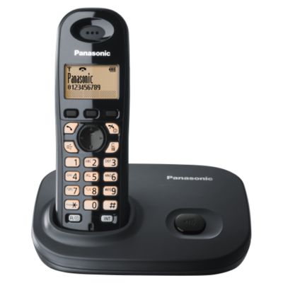 Panasonic TG6411 Black Single Handset Phone