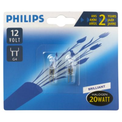 Philips 20W G4 Halogen Capsule Twin Pack