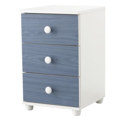 Miami Narrow 3 Drawer Bedside Cabinet