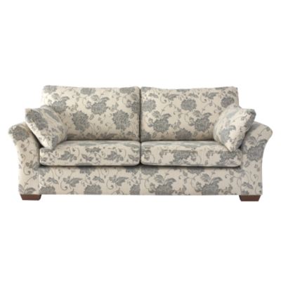Ravello Large Sofa Teal New Floral