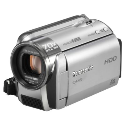 Panasonic SDR-H80 SD and Hard Drive Camcorder Silver