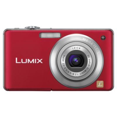 Panasonic Lumix FS62 10-Megapixel 4x Zoom Digital Camera Red
