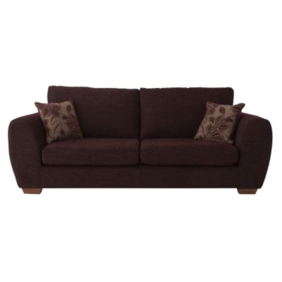 Houston Large Sofa Plum Chenille