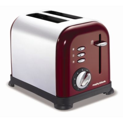 Statutory Morphy Richards 2-Slice Burgundy Toaster