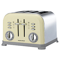 Morphy Richards 4-Slice Cream Accents Toaster