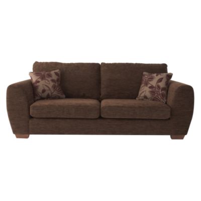 Houston Large Sofa Chocolate Chenille