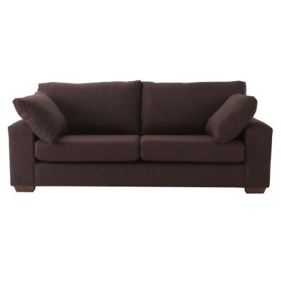 Vienna Large Sofa Textured Plain Plum