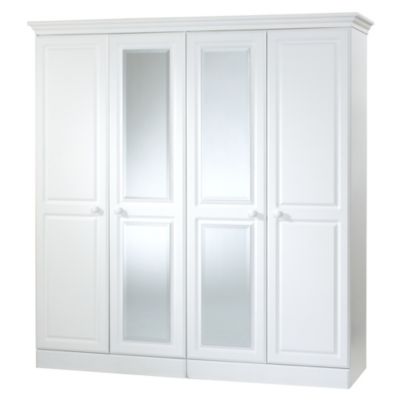 Statutory Valencia 4 Door Centre Mirror Wardrobe