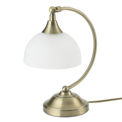 Tu Antique Brass Arc Desk Lamp Statutory