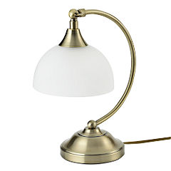 Unbranded Tu Antique Brass Arc Desk Lamp Statutory