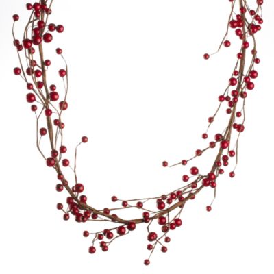 Sainsburys 6ft Red Berries Garland Statutory