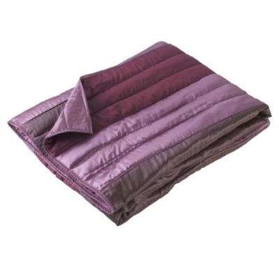 Unbranded Tu Panel Quilted Throw Purple Statutory