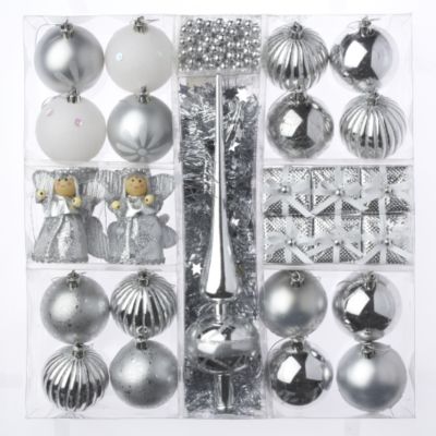 Unbranded Sainsburys 29-peice Silver Decorations Box