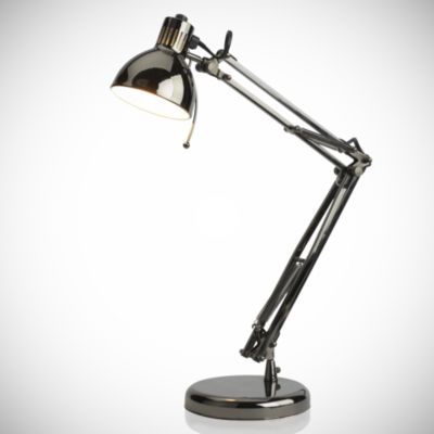 Tu Angled Desk Lamp Black Chrome