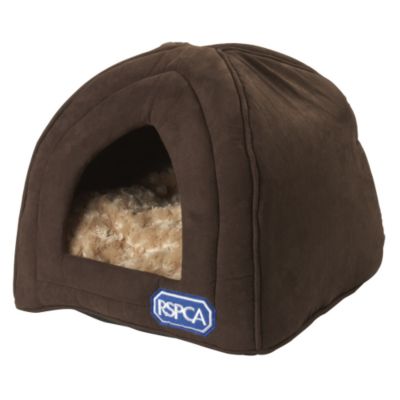 Supersoft Pyramid Pet Bed Chocolate Brown
