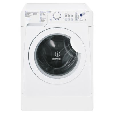 Indesit PWDC8125 Washer Dryer White and Silver