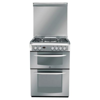 Indesit KD6G25SXIR Gas Cooker Stainless Steel