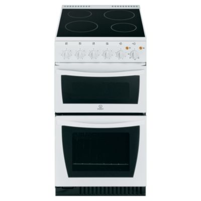 Indesit KD3C1(W))/G Electric Cooker White