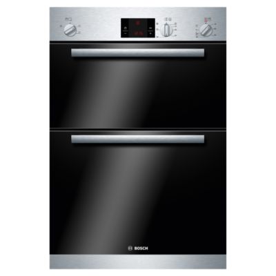 Bosch HBM13B150B Electric Double Oven Brushed Steel