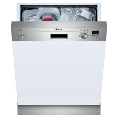 Neff S44E45N0GB Semi Integrated Dishwasher Stainless Steel