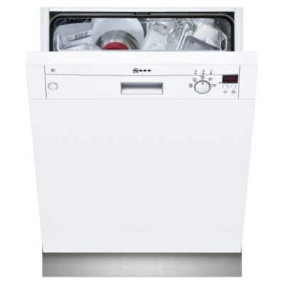 Neff S44E45W0GB Semi Integrated Dishwasher White