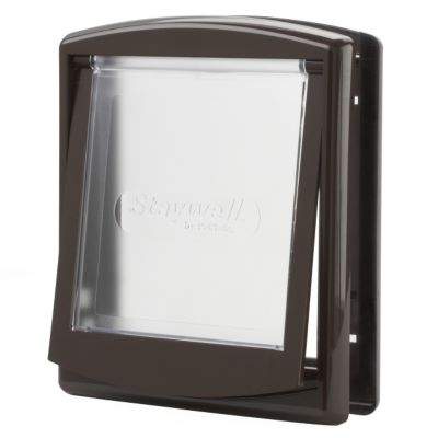 Original Small Two-Way Pet Door Brown