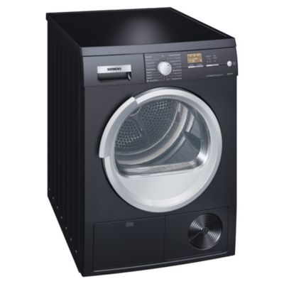 Siemens WT46S59BUK Condenser Tumble Dryer Black