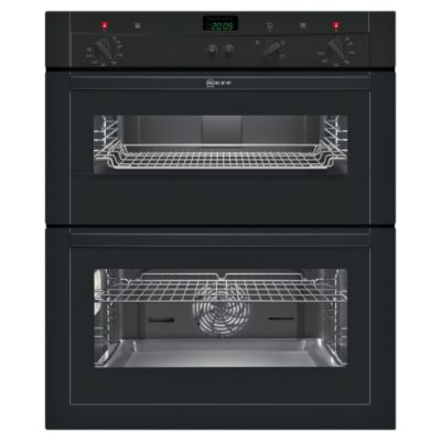 Neff U17M42 Electric Double Oven Black