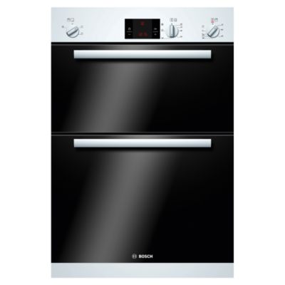 Bosch Classixx HBM13120B Electric Double Fan Oven Black and White