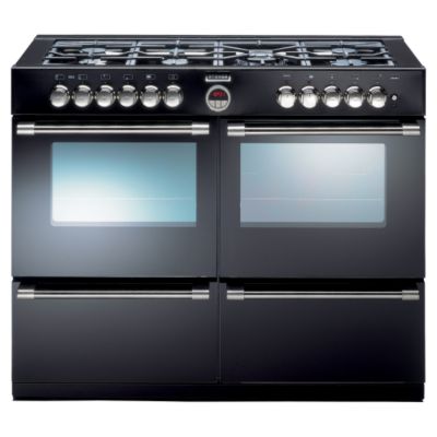 Stoves Sterling 1000DF Dual Fuel Range Cooker Black