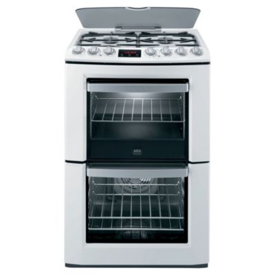 AEG D77000GFM Dual Fuel Cooker Stainless Steel