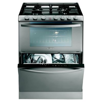 Candy TRIO501X Dual Fuel Cooker with Dishwasher Stainless Steel