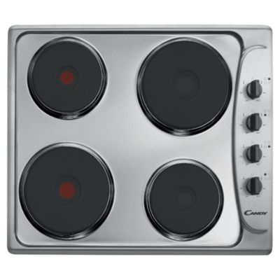 Candy PLE 64 Electric Hob Stainless Steel