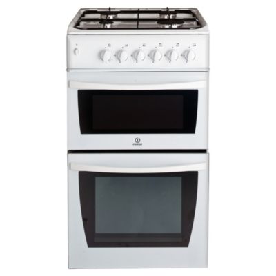 Indesit KD3G2SWIR Gas Cooker White